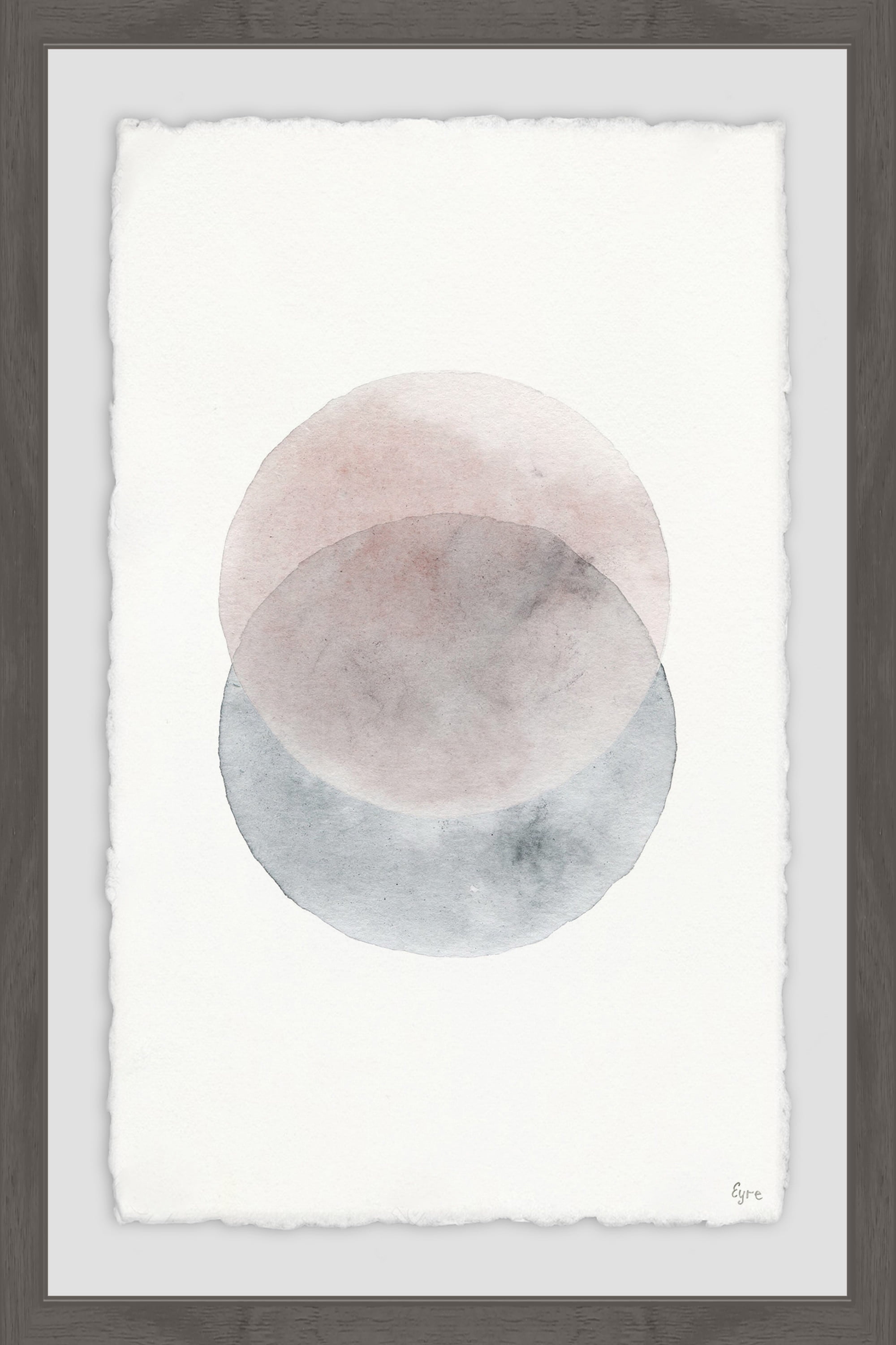 Dual Blotch Framed Painting Print