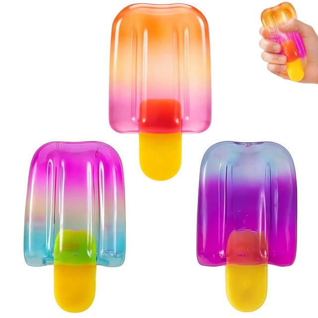 Juguete squishy CJEODAJ, 3 piezas, helado antiestrés