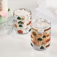 thumbnail image 5 of Clear Storage Jar 2.75x 4.13 Inches One Sizex2 Cotton Swabs Cans Translucent Plasticental Floss Cans Cotton Pads Cans Bathroom Canisters Snow House, 5 of 7