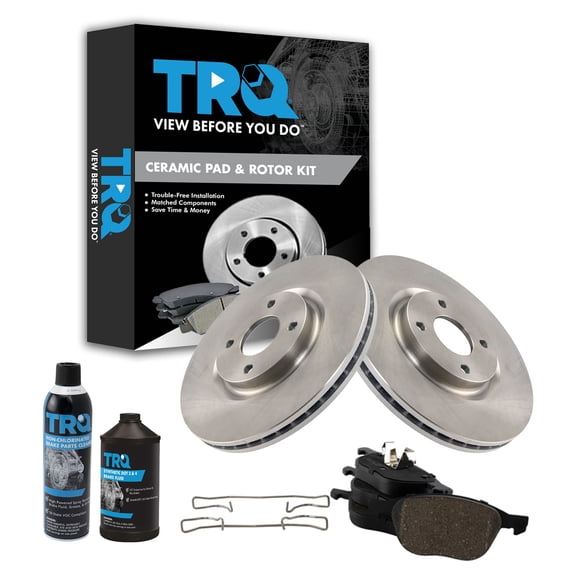 TRQ Front Brake Pad & Rotor Kit Ceramic Fits 2018-2020 Ford EcoSport