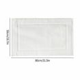thumbnail image 2 of Xiao Hua 2 alfombrillas de baño clásicas de algodón blanco, absorbentes, para hotel, spa, ducha, baño [no aptas para baño], lavables a máquina., 2 of 5
