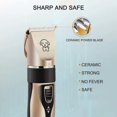 thumbnail image 4 of Dog Grooming Clippers, Professional Pet Grooming Kit Rechargeable Pet Shaver Cordless Silent Dog Hair Trimmer with 4 Comb Attachments & Extra Tools for Dogs Cats and Pets, 4 of 8