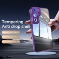 thumbnail image 4 of Decase Shockproof Soft Cover for Samsung Galaxy S25,Transparent TPU+PC Acrylic Protective Military Grade Armor Heavy Duty Protection Phone Back Case for Samsung Galaxy S25,Darkpurple, 4 of 7