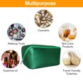 thumbnail image 4 of Bolsa de maquillaje Bolsa de cosméticos de viaje de gran capacidad Bolsa de maquillaje plana abierta impermeable Cuero de PU portátil, 4 of 5