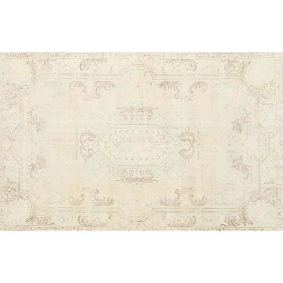 Ahgly Company Machine Washable Indoor Rectangle Traditional Desert Sand Beige Area Rugs, 2' x 3'