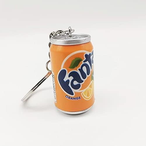 GHSDFBB Imitation Coke Beer Cans Keychain Men Creative Trinket Couple Cool Tide Bag Backpack Car Key Pendant Keyring Gift