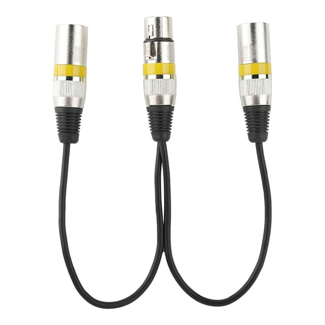 XLR Adapter, Transmission XLR Splitter Cable Excellent Quality And Durability For Mixers Microphones Speakers, Amplifiers, Stage Lights Control