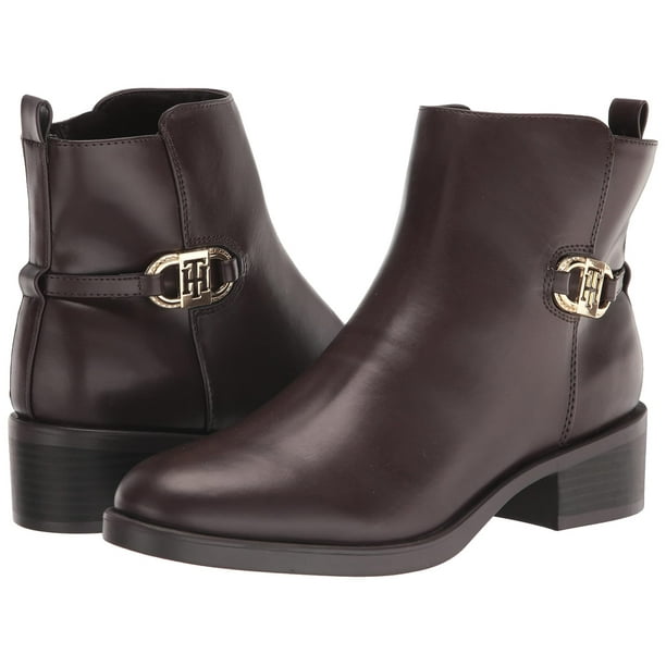 Bota Tommy Hilfiger Imiera para mujer, color marrón, talla 6