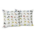 thumbnail image 6 of Ambesonne Fish Throw Pillow Cover 2 Pack, Underwater Aquatic Species, 16", Yellow Blue Black, 6 of 6