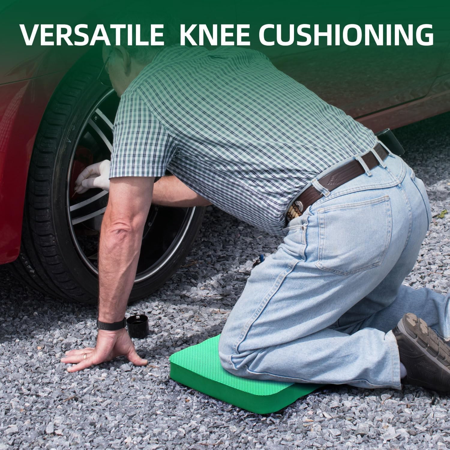 Premium Thick Kneeling Pad, 2-Pack Large Comfortable Gardening Knee Mat with 2 Different Surfaces, Extra Thick Knee Cushion Kneeler for Gardening, Work, Baby Bath, Exercise Perfect Gifts