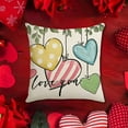 thumbnail image 2 of Cheapark Valentine's Day Romantic Printed Pillow Cushion - Soft Comfortable Linen Set for Sofa Bedside Window, Love-Themed Design, Thoughtful Gift for Girlfriend to Enhance Coziness, 2 of 6
