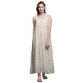 thumbnail image 1 of Bimba Robe de Nuit en Rayonne Imprimée pour Femmes, Sans Manches, Tenue de Nuit, Robe Maxi - TG, 1 of 5