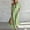 (Fasion 84)Green, variant on Women Asymmetrical One Shoulder Puff Sleeve Striped Print Maxi Dress Summer Loose and Casual Beach Dress
