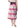 thumbnail image 4 of Tie Dye Womens Skirts Rayon Solid Midi Skirt for Ladies Casual Long High Waist Skirts Summer Girls Fashion Online By Oussum, 4 of 5