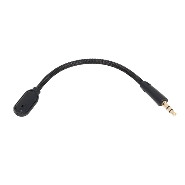 Replacement Game Mic, Bendable Gaming Headset Microphone 3.5mm Gold Plated Plug for Communicating