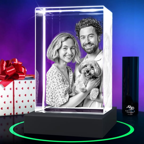 Crystal Photo ArtPix 3D Premium, regalo personalizado para el Día de la Madre