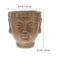 thumbnail image 4 of POINTERTECK Creative Buddha Head Planter Pot Cement Succulent Plant Pot Buddha Statue Flower Pot, 4 of 6