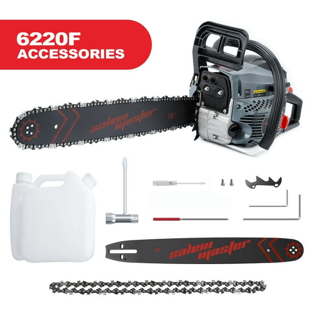 SALEM MASTER 18inch Gas Chainsaw 62CC 6220F 2Cycle Gas Powered
