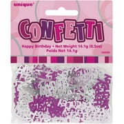 UNIQUE PARTY 55200 - Glitz Pink Foil Birthday Confetti