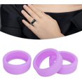 thumbnail image 2 of HUGFEGWE Silicone Ring Cover, 3PCS Silicone Ring Protector Band Ring Cover for Scratch Resistant Skin Friendly Elastic Ring Protector Protective Sleeve UA824-5180, 2 of 9