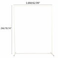 thumbnail image 4 of 63*79" Rectangle Metal Wedding Arch Stand, White Backdrop Stand Background Frame for Birthday Wedding Party Decoration, 4 of 8