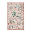 thumbnail image 6 of Wonnitar Christmas Pink 3x5 Rug, Washable Soft Bedroom Area Rug, Non Slip Xmas Tree Nursery Throw Rug, Ultra Thin Indoor Floor Carpet for Girls Room Dorm Holiday Decor, Pink, 6 of 11