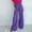 Purple, variant on Patlollav Womens Autumn Straight Solid Color High Waist Suit Pants with Pocket