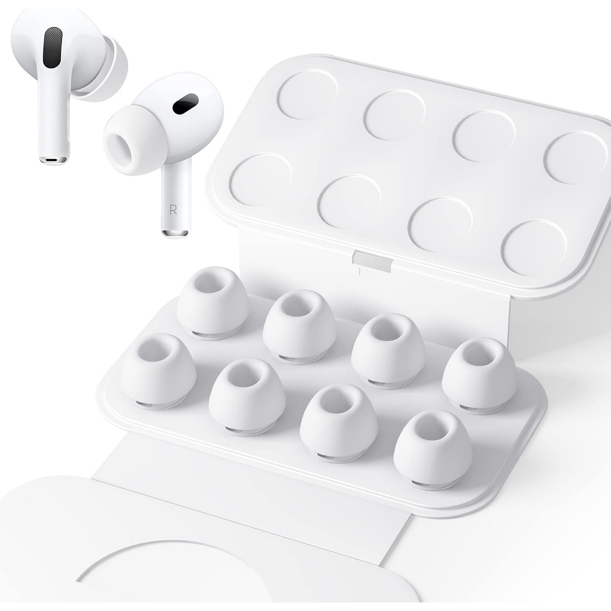 4 Pair Replacement Ear Tips for Airpods Pro/Airpods Pro 2 with