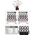 thumbnail image 4 of Banda De Resistencia De Muñeca Banda de agarre de mano de 5 dedos de silicona elástica para entrenamiento de gimnasia (negro) Ndcxsfigh Para Estrenar, 4 of 8
