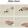 thumbnail image 6 of Round Fitted Tablecloth 44 Inch, Cream Leaf Running Round Table Cloths Water Resistant Tablecloth Fabric Table Cloth for Restaurant, Picnic, Indoor and Outdoor Dining, 6 of 8