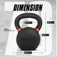 thumbnail image 2 of Powder Coat Kettlebell - Cast Iron - 36 KG / 79 LB, 2 of 5