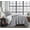 Black, variant on City Scene Leaves Mink Quilt Set, Full/Queen