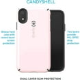 thumbnail image 3 of Speck iPhone Xr GemShell Phone Case, Quartz Pink & Slate Grey, 3 of 3