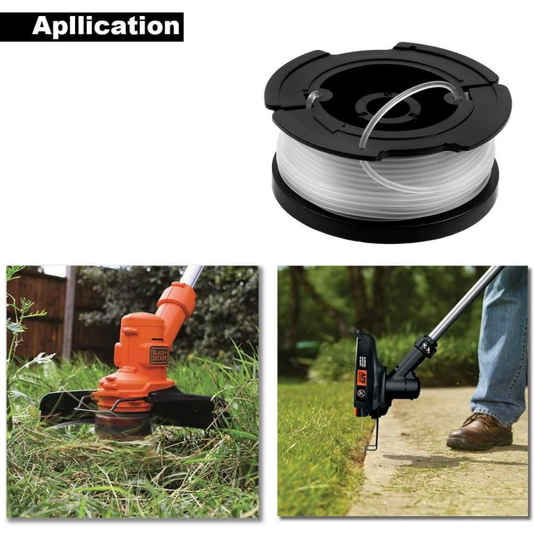 Eyoloty AF-100 String Trimmer Line 30ft 0.065” Compatible with Black Decker  GH912 GH900 GH600 GH400 GH500 Auto-Feed Single Lines Edger Parts Grass