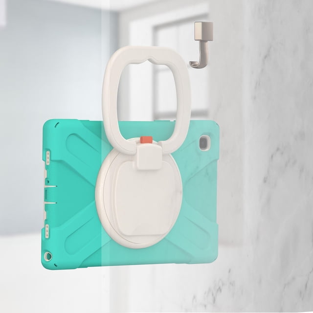 Funda colorida para Samsung Tab A7 de 10,4 pulgadas T500 con soporte de anillo ajustable grande y protección contra golpes.