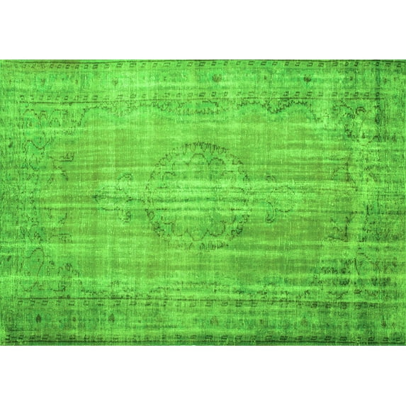 Ahgly Company Indoor Rectangle Persian Green Traditional Area Rugs, 3' x 5'