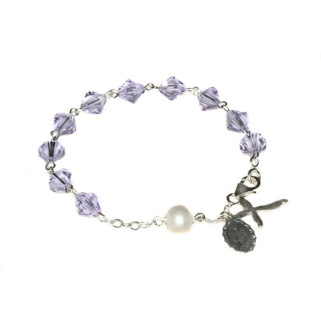 Rosaries4U - Sterling Silver Women's Rosary Bracelet made ...