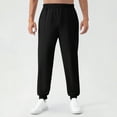 thumbnail image 2 of CFLVAEK Sweatpants for Men Big and Tall Elastic Waist Joggers Track Pants with Pockets Casual Elastic Bottom Sweatpant for Gym Workout Running Black L, 2 of 7