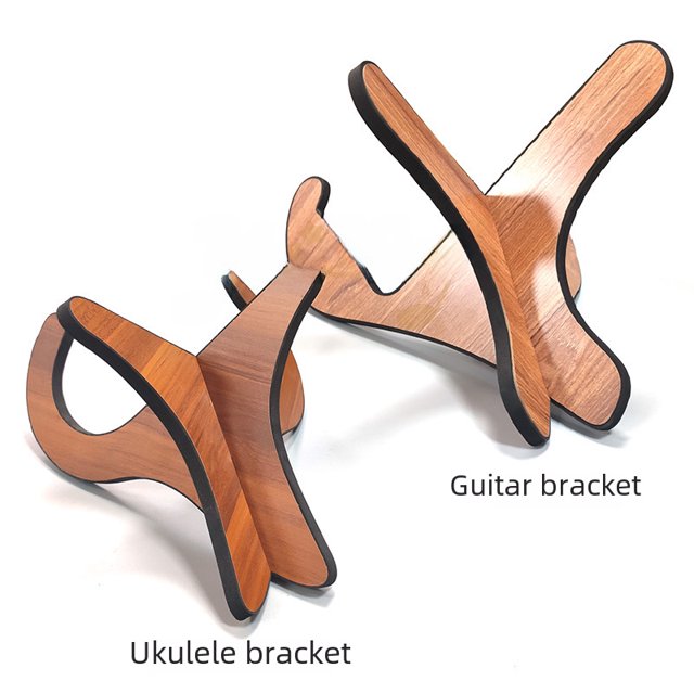 Premium Wooden Guitar Stand for Acoustic, Classical & Electric Guitars - Secure, Portable Instrument Holder with Stable Design for Musicians, Elegant Display Rack for Home & Stage Use (Model C)