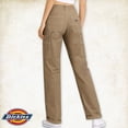 thumbnail image 4 of Dickies Womens Work Pants - Twill Cotton Slim Fit Roll Hem Carpenter Pants for Women with Pockets, 4 of 6