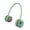 Green, variant on Lazy Bladeless Neck Fan Neck-mounted Fan Wearable Neck Air Cooler with Multiple Wind Types for Outdoor Camping Fishing