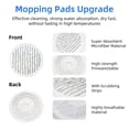 thumbnail image 3 of Steam Mop Pads Replacement for Shark S8000 S8001 S8002 S8200 S820 S8201 S7001 S7201 S7000 S7005 S7020 S7001 S7020 7001 S7201 7003 Steam Scrub, Dirt Grip Soft Washable Scrub Pads 8 Pack, 3 of 7