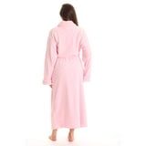 Just Love Velour Robe Bath Robes for Women Maxi Length (Pink, Small ...