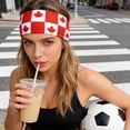 thumbnail image 4 of Bisitoy Football Headband Male and Female - Elastic Sports Sweatband, Cute Football Printed Hair Bands Soccer Headbands for Workout, Running, Yoga, Gym (Q), 4 of 5