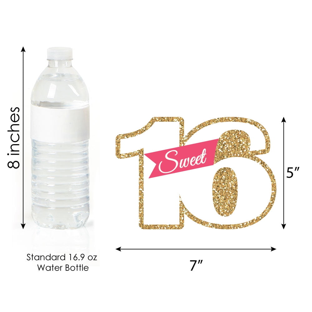 One piece Birthday Water Bottle Label Template, Bobotemp