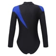 thumbnail image 2 of YEAHDOR Kids Girls Long Sleeve Shiny Faux Diamonds Figure Skating Leotard Bodysuit, 2 of 5