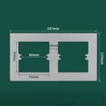 thumbnail image 1 of 86 Type Switch Socket Wall Panel Decorative Frame Cover Wall Switch Bottom Box White Grey PC Switch Surround Plate, 1 of 6