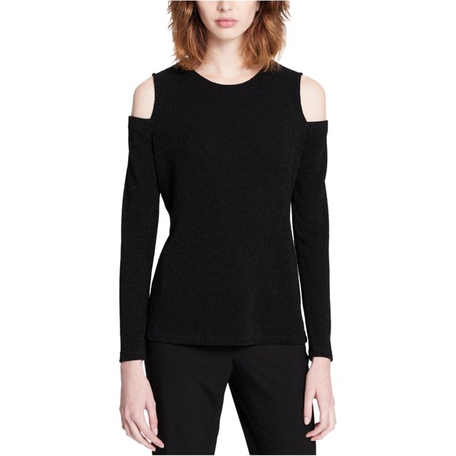 Blusa de punto con textura Calvin Klein para mujer negro grande