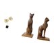 thumbnail image 5 of Estatua de hoja,Estatua de hoja para decoración del hogar,artesanías y obras de arte,Figura de mesa,Sujetalibros con forma de gato para decoración de oficina o hogar,Estantería escultórica, 5 of 8