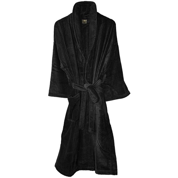 Royal Comfort 2 Luxurious Spa Bath Robes Shawl 100 Cotton 3.5 lbs